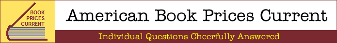 American Book Prices Current