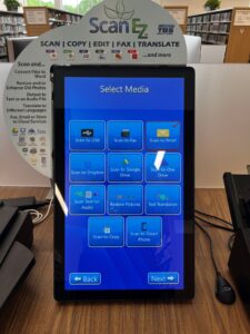 simple scan demonstration on tablet