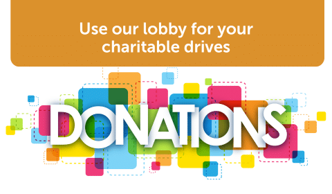 Lobby Donations and Charitable Drives