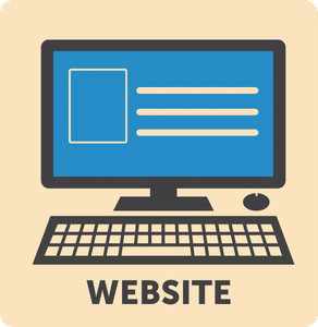 image of computer website homepage